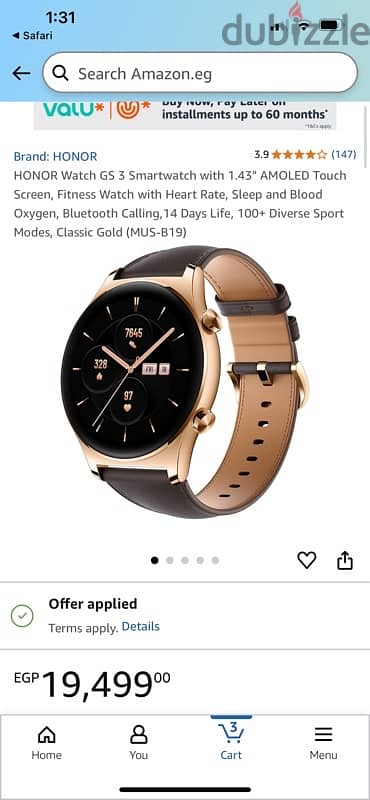 honor watch gs3 CLASSIC