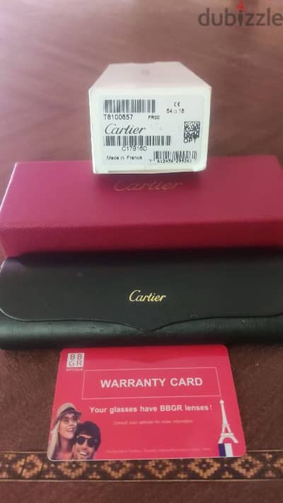 cartier glasses (used like new)