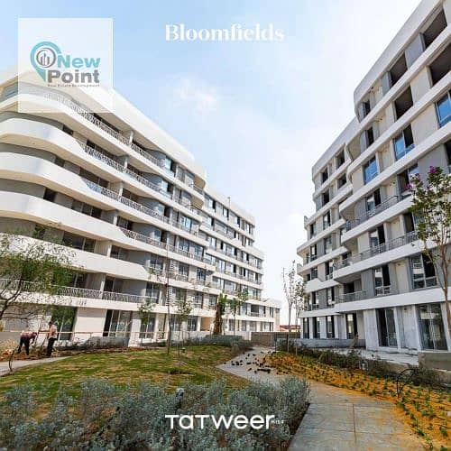 In installments over 10 years and a 10% down payment, own a 137-meter apartment in Bloomfields Mostakbal City Compound, Misr Developments 0