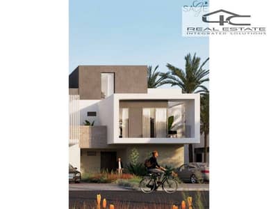 In prime location Villa Type B 286 m fully finished with Ac/s for sale with down payment and installments in Zed East Naguib Sawiris  Delivery 2026