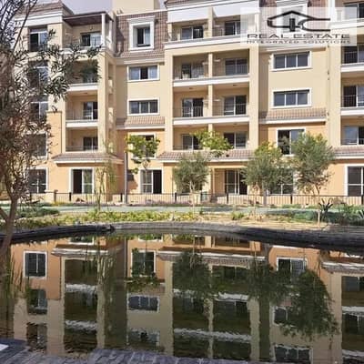 Apartment corner 164 m semi finished with double view for sale with lowest price in Sarai new cairo compound