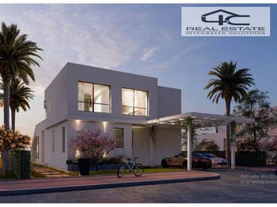 twin house for sale in Seashore Hyde Park, 298m,fully finished, with installments, view on the sea, in north coast - Ras Al-Hikma