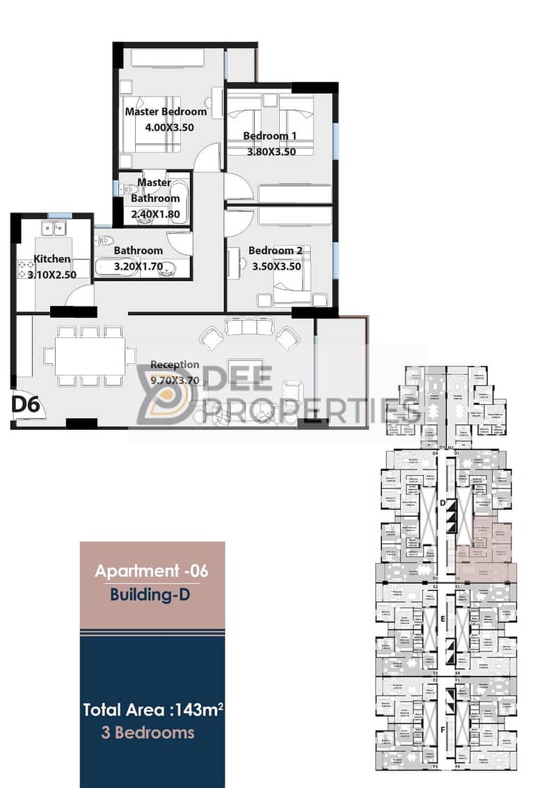 Apartment for sale 143 m in Smouha Jacaranda Compound with open views 0