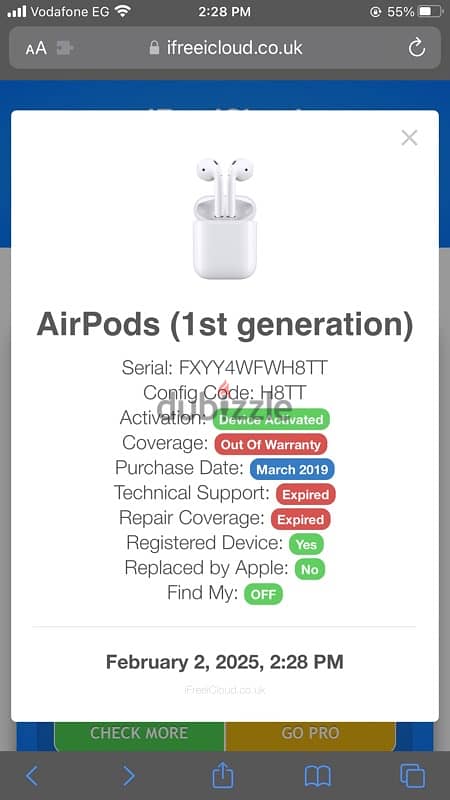 ‏Original Airpods 1st generation Case _ بوكس شحن ايربودز ١ الاصلية 3