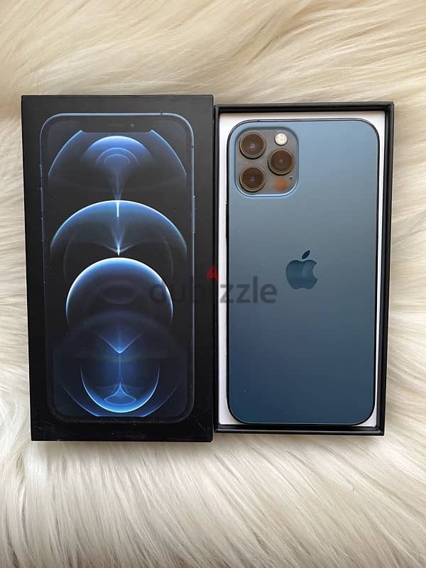 iphone 12 pro blue 256 giga with box from tradeline 5