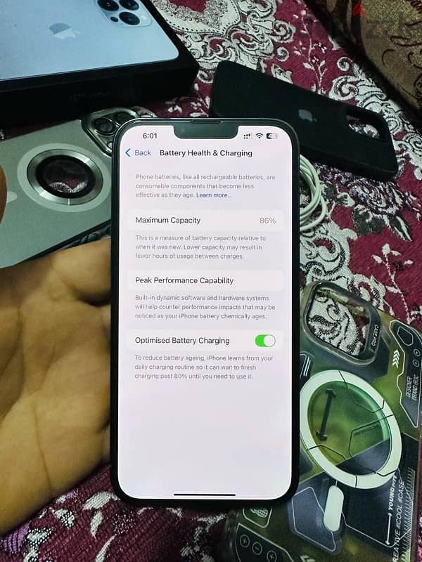 Iphone 13 Pro Max 256gb dual sim battery 87 ios 18.3. 1 3
