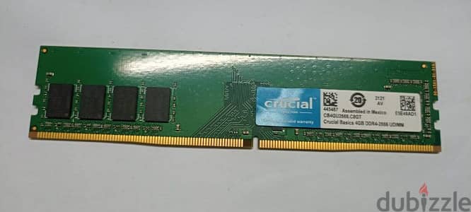 ram 4gb crucial ddr4 2666 bas