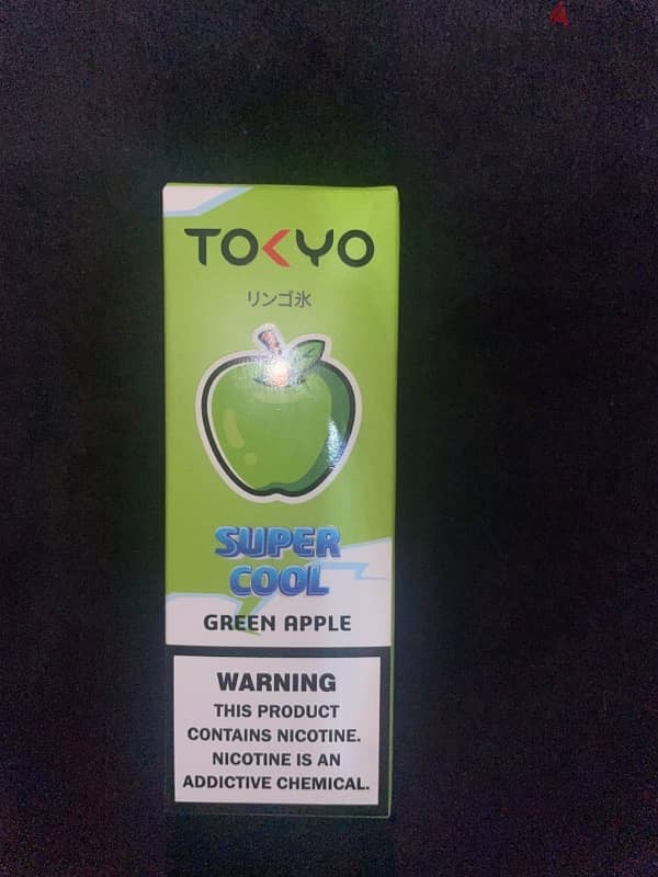 Tokyo Super Cool Green Apple Liquid 0