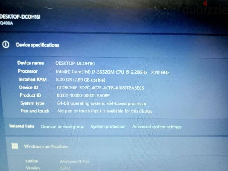 ASUS Laptop core i7 MQ الجهاز من المانيا 6