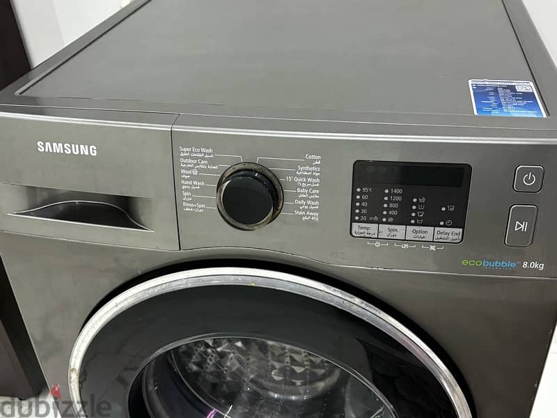 غسالة Samsung ecobubble 8kg 3