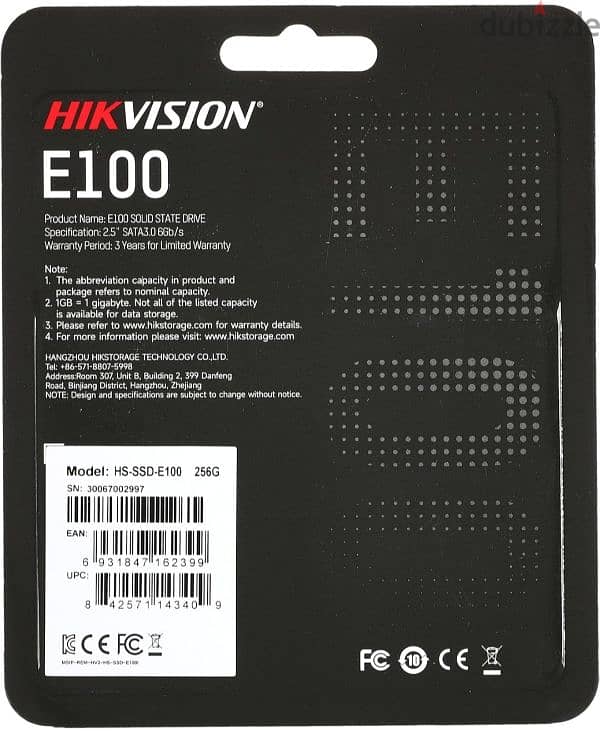 hikvision SSD SATA 256GB 1