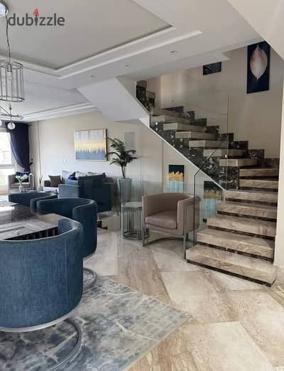 In installments, a 221-square-meter duplex for sale, ready for housing and fully finished, in a prime location in New Cairo, near the Golden Square an