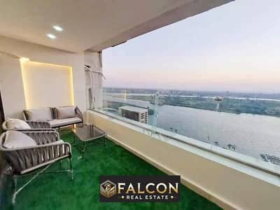 Apartment open view directly on the Nile, fully finished with hotel-style finishing, with a monthly or annual investment return in US