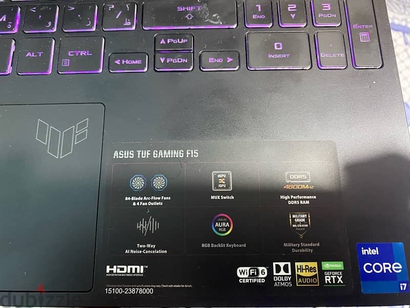 asus tuf gaming F15 9