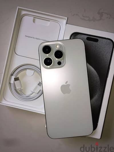 iPhone 15 Pro Max - أبيض - 256GB - نسخة الشرق الأوسط