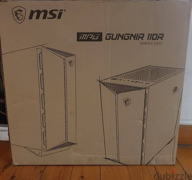 MSI MPG GUNGNIR 110R Mid Tower Gaming Computer Case - Black 0