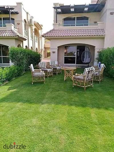 Chalet with a garden, super lux finished, directly on the beach, for immediate delivery, for sale in La Vista Topaz Village, Ain Sokhna.