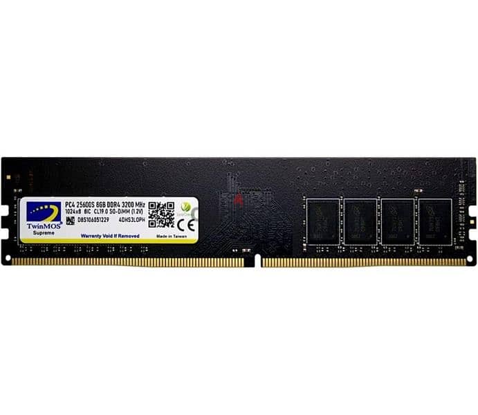 رامات TwinMOS 3200MHz DDR4 U-DIMM Desktop RAM Memory, 8GB 1