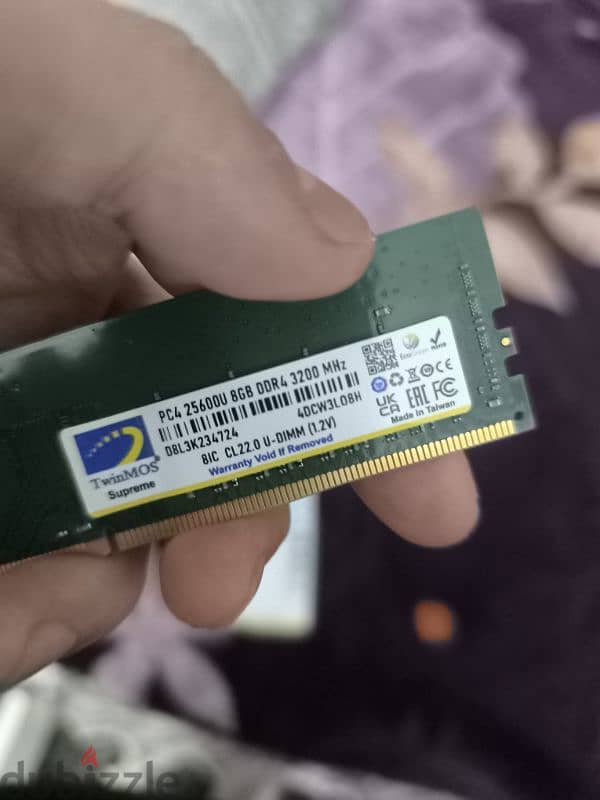 رامات TwinMOS 3200MHz DDR4 U-DIMM Desktop RAM Memory, 8GB 3