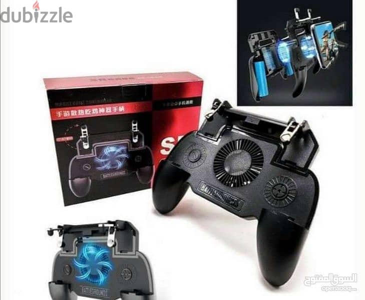 ذراع تحكم للالعاب مزود بمروحة  للتبريد Mobile game controller sr 4