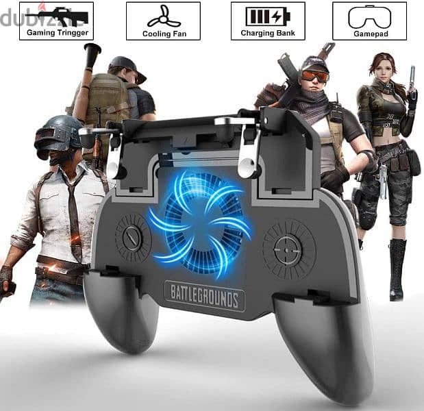 ذراع تحكم للالعاب مزود بمروحة  للتبريد Mobile game controller sr 5