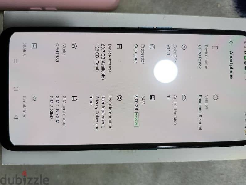 oppo Reno 2f كسر كسر الزيرو مش مفتوح مش متغير اي حاجه 8