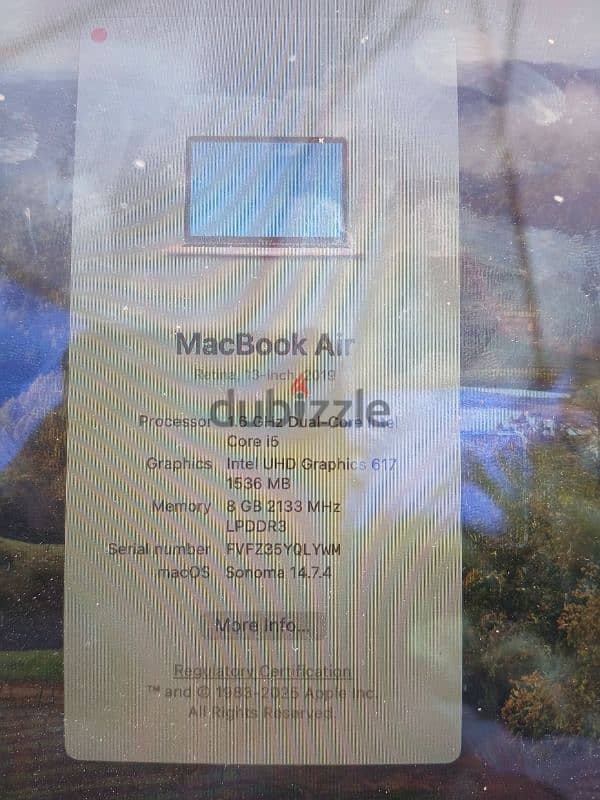 Macbook Air 2019  256 GB 2