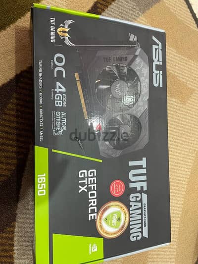 كارت شاشة 1650 GTX ASUS 4gb