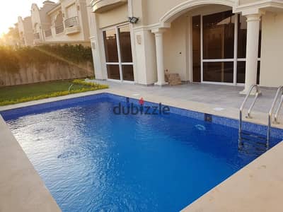 La vista patio 5 sherouk Standalone villa  resale Fully finished Land area 450 meter BUA 380 meter Swimming pool  Bedrooms 6  kithcen Acs