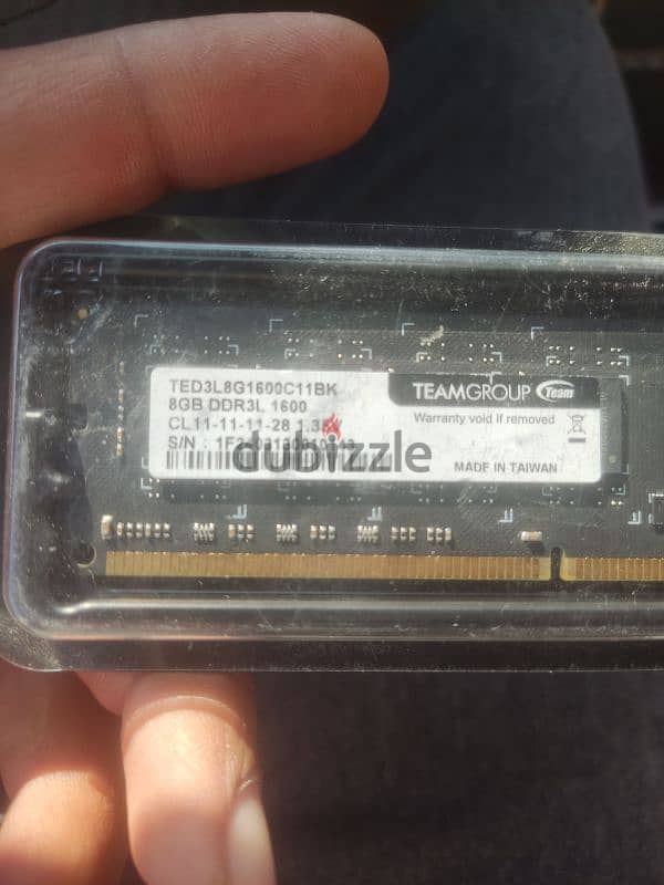 رامة 8 جيجا باص 1600 ddr3 بحالة الزيرووو 1