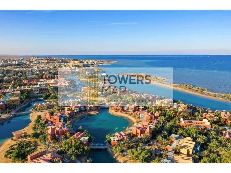 Townhouse with garden 159m  overlooking Open Lagoon / Fully Finished ACs in gouna Tuban - near Mangroovy - Kamran -Tawila - Swan Lake - G cribs 0