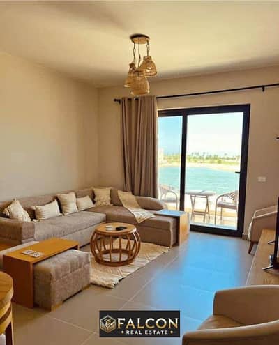 A chalet ready to move in the heart of Ain Sokhna with a sea view, with installments over 3 years