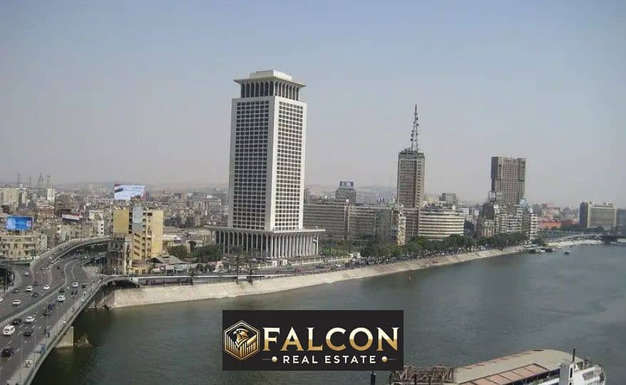 Minimum down payment: 430 square meters luxury apartment,rady to move fully finished with air conditioning, on the Nile Corniche, 0