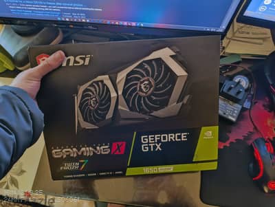 gtx 1650 super gaming x بالكرتونة وحالته ممتازة