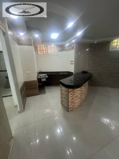 Basement for rent, residential or administrative, Third District Compound Near Ebdah Tray and Al-Hamd Mosque Super Lux finishing