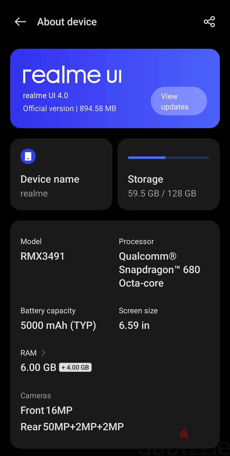 Realme 9i mobile 1