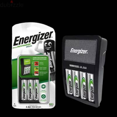 شاحن بطاريات Energizer  + ٤ بطاريات