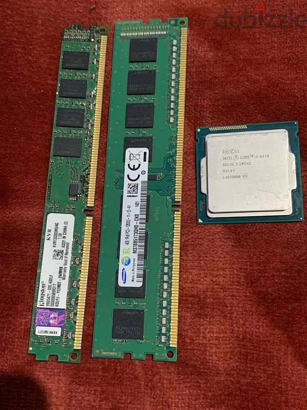 Ram (2x4) DDR3 مع intel Core i5 4570 2