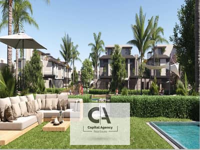 At the best price in the market an apartment with a garden for sale in the Fifth Settlement in Telal East with a special cash discount 23%