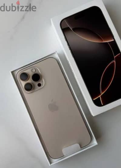 شريحتين IPhone 16 Pro Max ضمان ساري بطاريه 100 خالص الضريبه