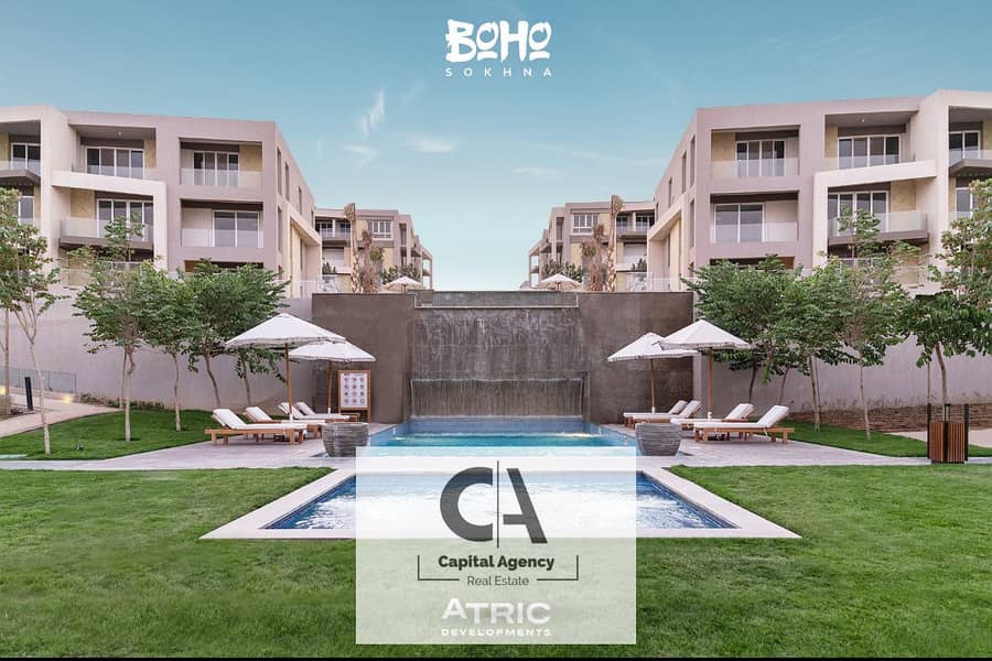 With only a 10% down payment receive your fully finished chalet Ready To Move in Boho Village in Ain Sokhna - Prime Location 0