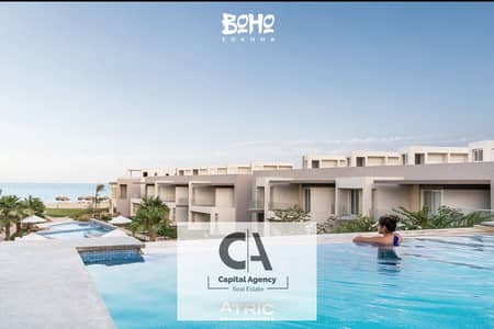 With a 35% cash discount 3 Bedroom  chalet for sale in Boho El Sokhna - Ready To Move  with full finishing - or pay 10% and receive