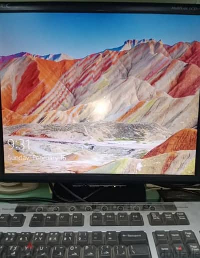 شاشة كمبيوتر مستعمله NEC LCD MONITOR Multisync lcd 1770vx-BK