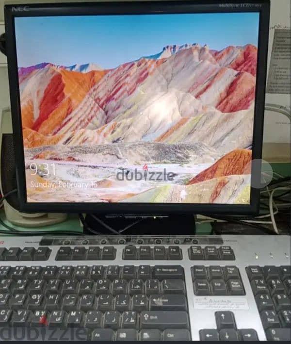 شاشة كمبيوتر مستعمله NEC LCD MONITOR Multisync lcd 1770vx-BK 3