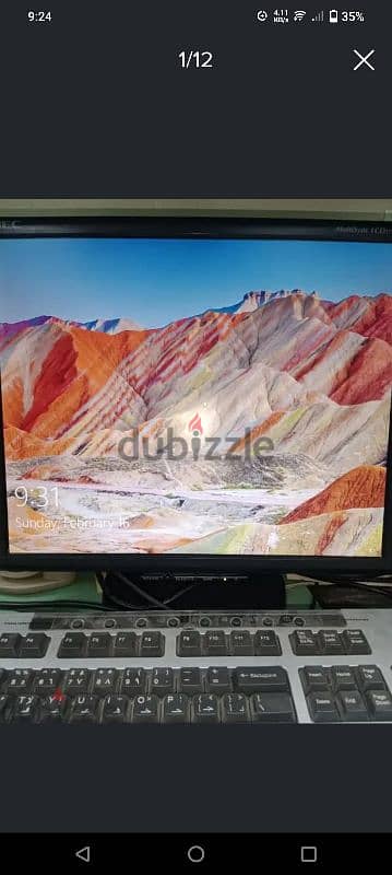 شاشة كمبيوتر مستعمله NEC LCD MONITOR Multisync lcd 1770vx-BK 6