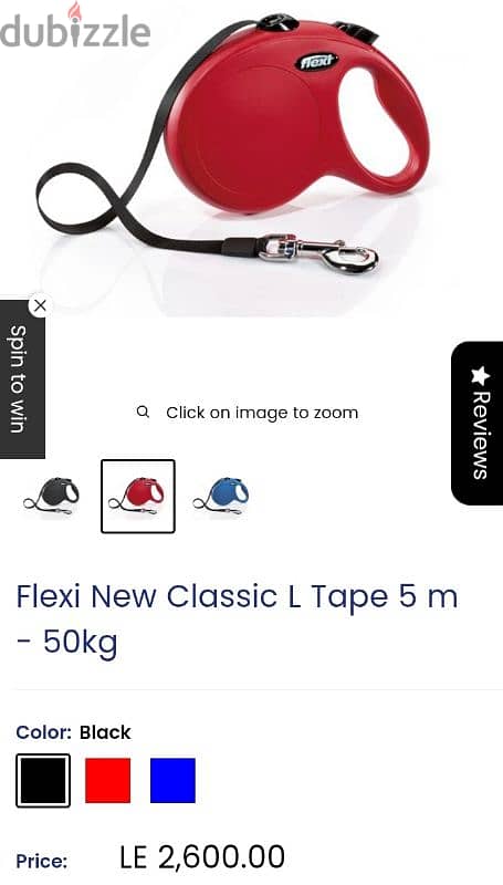 Flexi New Classic L Tape 5 m - 50kg red like new 2