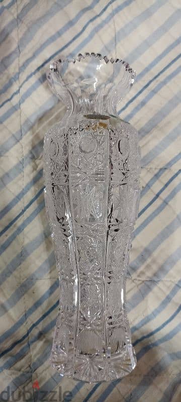 Bohemian szech crystal vase ڤازة ( مزهرية ) كريستال بوهيمي تشيكي