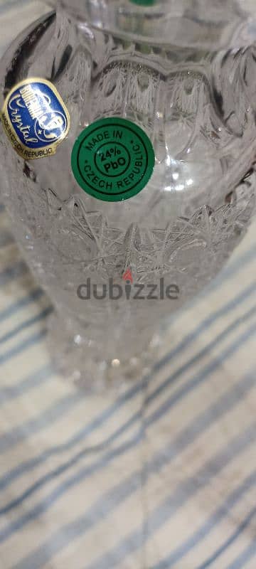 Bohemian szech crystal vase ڤازة ( مزهرية ) كريستال بوهيمي تشيكي 3