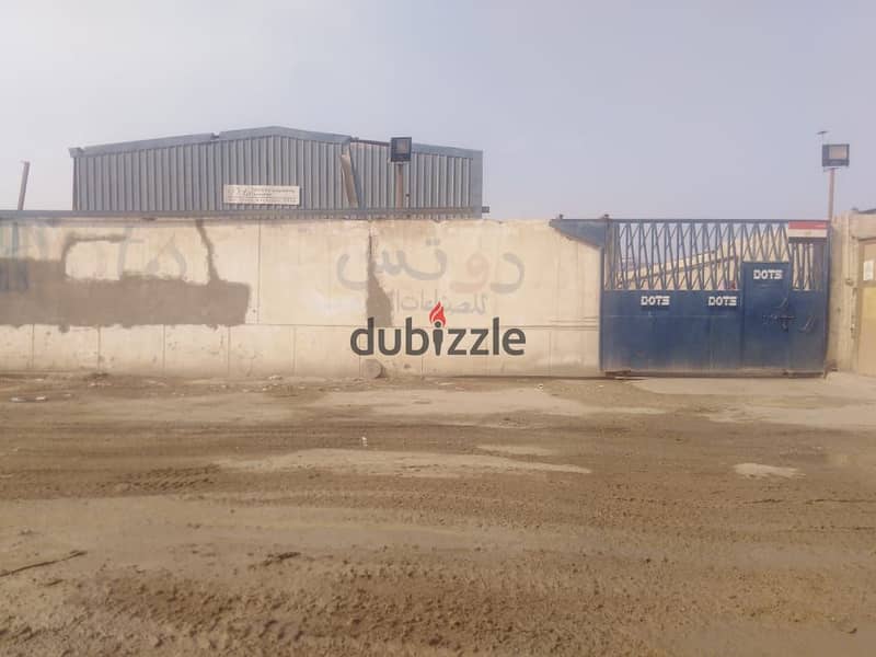 A fenced plot of land for rent, 3,500 m², on the Ismailia Desert Road, near Mostakbal City. 0