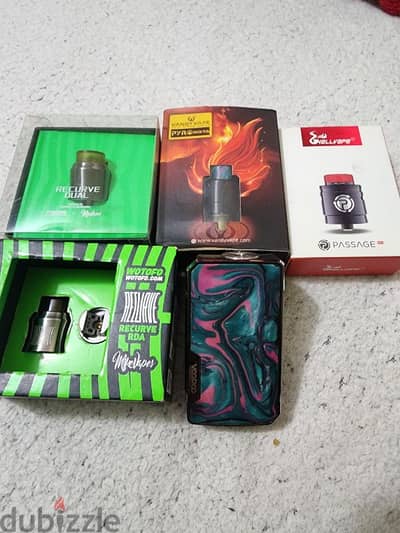 vape mod drag 2 platinum edition + tank pyro  recurve